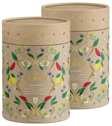 Pukka | Lot de 2 Coffret Collection découverte| Sélection Assortiment Thé & Infusions Biologiques et Ayurvédiques, Issus du Commerce Équitable 2x30 Sachets