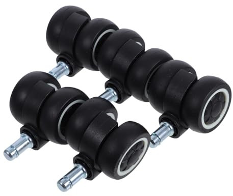 Angoily 5pezzi Rotelle Per Sedia Ufficio Ruote Girevoli Silenziose Per Impieghi Gravosi Cuscinetto Per Sedie Gioco e Ufficio