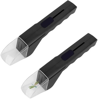 YALiya 2 Pezzi Trappole per Ragni, Trappola per Insetti, Trappola per Insetti Vivi e Insetti per Ragni, Catcher Ragni Trasparente Tenuto in Mano, Strumento di Cattura per la casa, il Giardino