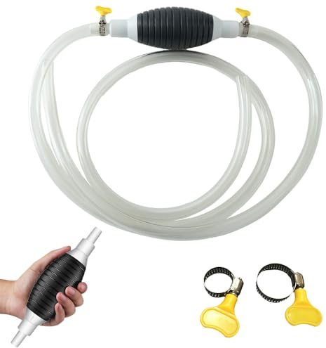 Multifunktions Flüssigkeitssauger, Neuest Benzinpumpe Für Kanister, Handpumpe Mit Metallklammer Und Schlauch, Hand Siphonpumpe Für Benzin Öl Kraftstoff Flüssigkeit Benzin Diesel Wasser Aquarium (2M)