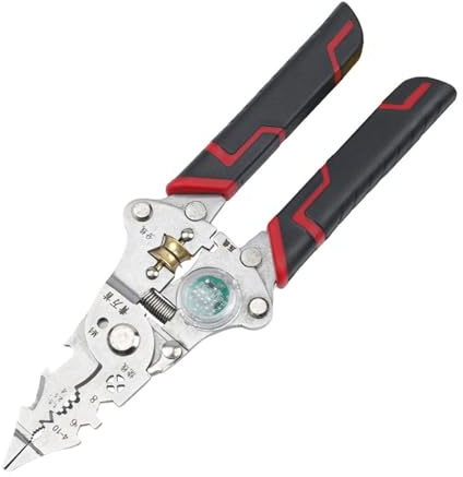 Tragbare Abisolierzange, eingebauter elektrischer Tester, faltbares Metallwerkzeug für den professionellen Gebrauch, bequemer Griff, professionelle Abisolierzange mit eingebautem Tester