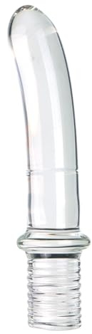 TGHYRF Godemiché en verre cristal SM avec poignée facile à utiliser, disponible en 4 tailles, godemiché anal en verre transparent, sextoy for femmes et couples(3cm)