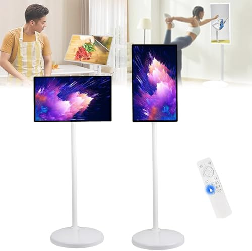 Sunseota 32 Pulgadas TV con Pantalla Táctil,Monitor Móvil Portátil con Pantalla Táctil Inteligente con Cámara De 8mp/13mp,TV Móvil Inteligente,para Entretenimiento En El 8+128GB(1080P)