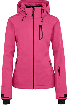 Bergson Nice Light | Damen Skijacke & Outdoorjacke - Sportliche Damen Skijacke & Outdoorjacke mit Supra-Tex 20.000 Membran, Normal-/Kurz-/Langgrößen, 100% wasserdicht (20.000 mm Wassersäule) & versch