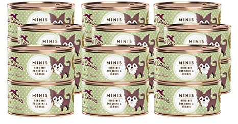 Terra Canis Rind mit Zucchini & Kürbis, Mini-Hunde Nassfutter, 18x100g | 100% Lebensmittelqualität aller Rohstoffe, mit frischem Fleisch, kalziumreich für kleine Hunde, getreide- und glutenfrei