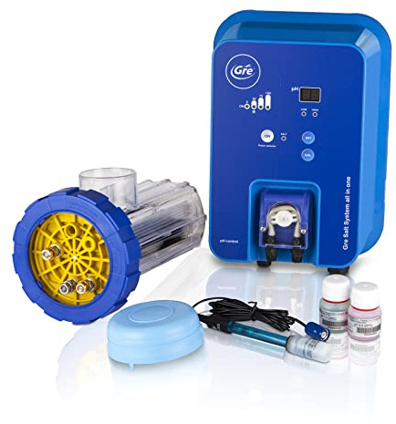 Gre SCGPHP100 Clorador Salino y Controlador de pH y bomba dosificadora, para piscinas hasta 100 m3