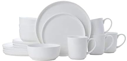 Mikasa 5266100 Samantha Chip-Resistant 16 Piece Set, Service for 4 White