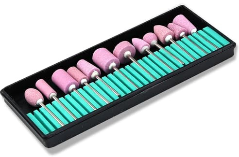 Edelkorund Steinschleifer Keramikschleifer Nagelfräser Maniküre Nail Bit | Keramischer Fräser Schleifkörper Fräseraufsatz Nagelpflege Schleifer für Arbeiten Rund um den Nagel