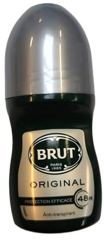 Brut Men Lot de 6 déodorants roll-on Glass Original 6 x 50 ml