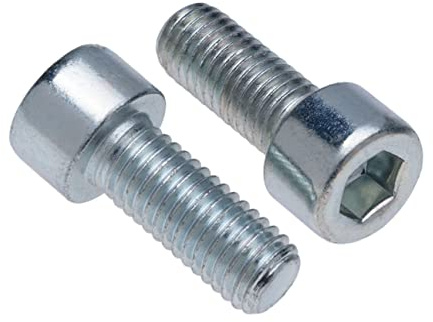 Zylinderkopfschrauben M6 Strenght Sleel Class 8.8 (Packung mit 25) Verzinkte Sechskantschrauben mit Innensechskant Gewindebefestigung Zylindrisch Schwerlast zertifiziert Standard DIN912 (6mm x 20mm)