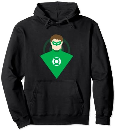 Green Lantern Simple Bust Felpa con Cappuccio