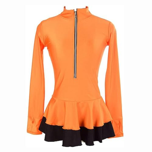 LIUHUO Eiskunstlauf-Jacke, Hose, Mädchen, Teenager, für Mädchen, schwarzes Oberteil, Mäntel für Damen