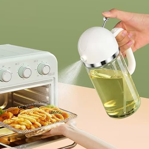 MUNGRA Aceitera De Aceite de Oliva, Spray Aceite para Freidora de Aire Air Fryer Cocina, Vaporizador Aceite de Oliva y Vinagre, Dispensador para Cocinar