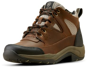 Ariat Women's Terrain VentTEK 360 Boot, Taupe/Distressed Brown, 9