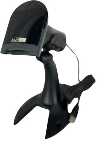 OBERPOS L500, 2D QR Barcodescanner inkl. Standfuß und Auto-Scan-Funktion