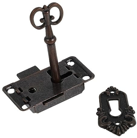 IWOWHERO 2sätze Antike Möbel Schlösser Aus Langlebiger Und Retro Schloss Mit Schlüssel Für Schmuckkästen Schränke Und Vintage Holzkommoden Rostfrei Passgenau