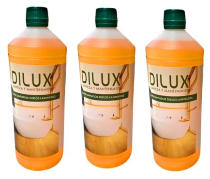 Dilux, Pack de 3 Super Limpiadores de suelos laminados, 1 Litro por unidad.