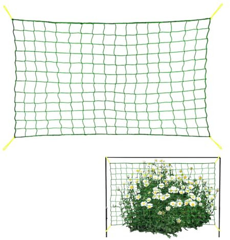 Rankgitter Pflanzen Grow Netting - Rankgitter Grow Net | Flexible Unterstützung Kletternetz, Bohnen Tomaten Erbsen, Mesh Netz für Kletterpflanzen, und Blumen Zubehör