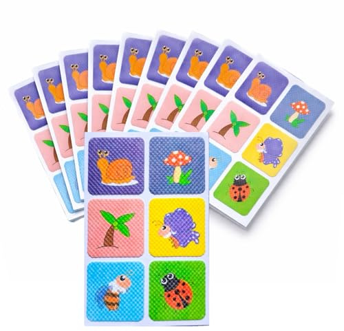 Mood Calming Stickers ADHD, Natural Mood Calming Sticker Patches for Autistic Kids & Adults, Enhancing Stickers, Drug Free, Reduce Stress & Anxiety, Stocking Filler (Garden Bugs)