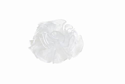 INNA-Glas Tropfenfänger LIONELLA aus Organza mit Band, weiß, 8cm, Ø4cm - Kerzentropfschutz