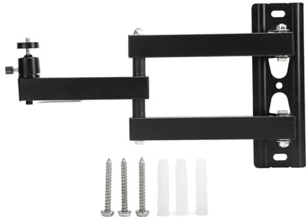 Pilipane Projector Wall Mount Universal Heavy Duty Steel Foldable Adjustable 360 Degree Rotation Space Saving Bracket for Home Theater Office Classroom 20 40cm 7.87 15.75in
