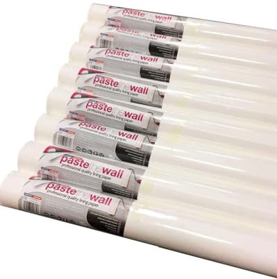 WPE® Paste The Wall Professional Lining Paper – PVC-Free Non-Woven Wallpaper Liner, Easy Hang & Time-Saving, Smooth Finish for Paint or Wallpaper – 10m x 0.53m Roll (8)
