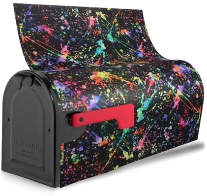 Colorful Paint-standard Print Reusable Mailbox Cover Waterproof Mailbox Decor Magnetic Sun Protection Unique