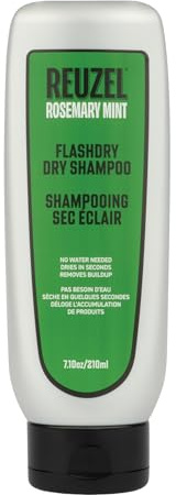 Reuzel Flashdry Torrschampo för män, omedelbar uppfräschning utan vatten, absorberar olja och ger volym, utan rester eller vit hinna, lämplig för alla hårtyper, 210 ml/7 oz