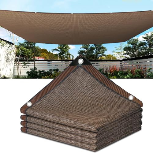 Toldo de tela para exteriores con ojales, lona rectangular para jardín, balcón, piscina, invernadero, disponible en tamaños de 1,5 x 2 m, 2 x 6 m, 4 x 5 m, 2 x 12 m