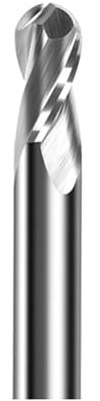 Drehbank Zubehör Kugelfräser R0.5-R10 aus Wolframkarbid mit 2 Schneiden und Radiusbogen für die Bearbeitung von Aluminium Kupfer, CNC-Bearbeitungszentrum(R9x54xD18x150)