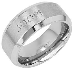 JOOP! Ring für Herren, Edelstahl, 10 mm, Silber, Geschenkidee, kommt in Schmuck Geschenk Box, 2100986