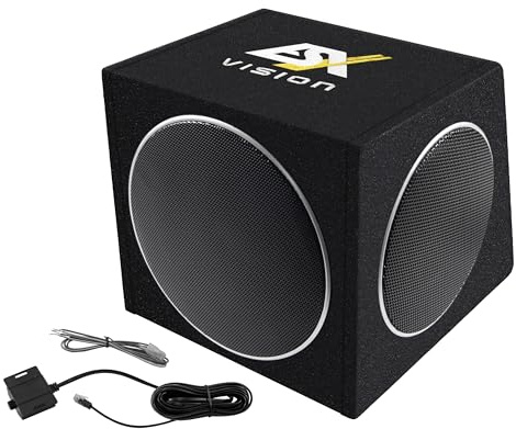 ESX V1000A - Sistema subwoofer attivo 25 cm (10) con membrana doppia passiva 20 cm (8) | Serie Vision