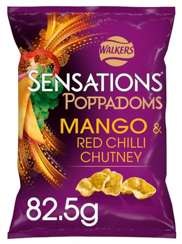 Walkers Sensations Mango & Chilli Chutney Sharing Poppadoms 82.5g