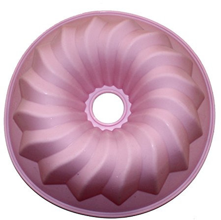 Reichstein & Kaufmann Silikon Backform in verschiedenen Ausführungen (1 Stück, Gugelhupf-Rosa)