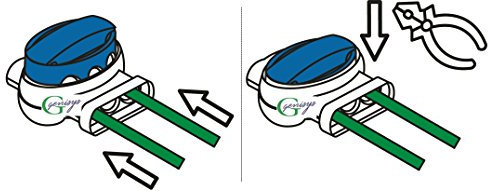 Genisys Morsetto di connessione Cavo Compatibile Ambrogio ® connettore Riparazione Filo per Robot rasaerba Zucchetti ® | Impermeabile, Contenuto:20x314