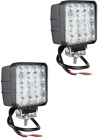 2 PROYECTOR LED DE FARO 48W FUERA DE CARRETERA LUZ DE TRABAJO ADICIONAL 12V - 24V IP68