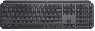 Logitech MX Keys for Business kabellose Tastatur mit Tastenbeleuchtung | US QWERTY-Layout - Graphit