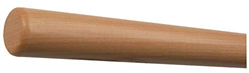 TIBU Buche Holz Handlauf Geländer 30-500cm Wandhandlauf Wand Treppe Stange Griff, Länge 40 cm und Enden Radius gefräst