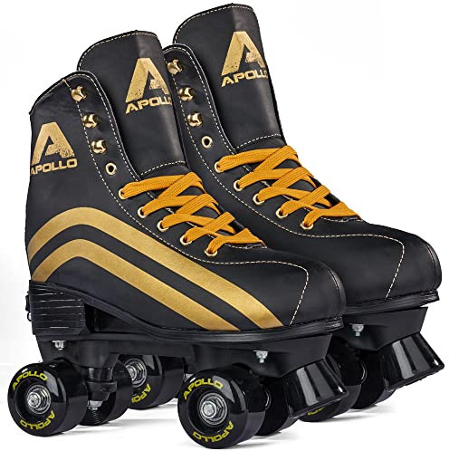 Apollo Disco Roller, Classic Roller | Rollschuhe für Kinder und Erwachsene | größenverstellbare Quad-Skates, 3 Größen, verstellbar von 31 bis 42 | Rollschuhe Damen in schicken Designs