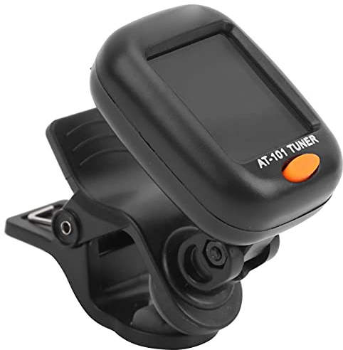 Dilwe AT-101 Gitarrentuner, Clip-On Gitarrentuner Musikinstrumententuner Zum Stimmen von Gitarren, Bässen, Violine und Ukulele, ReglerStimmgeräte