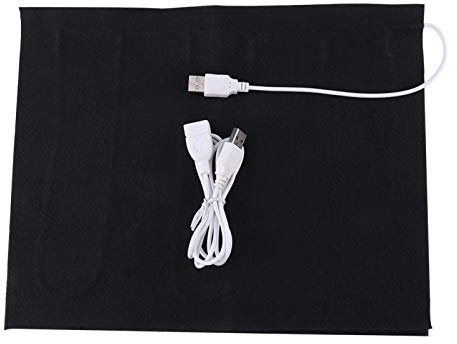 Calentador de tuberías eléctrico, calentador USB, 1 pieza 5 V USB calentador de tela eléctrico elemento calefactor para ropa asiento calentador de mascotas 35 ℃ -50 ℃