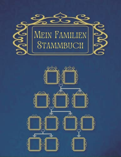 Mein Familien Stammbuch: Familienstammbaum Buch und Rekord Ihre Forschung, Ahnenforschung Buch Planer, Familiengeschichte Aufzeichnungsbuch, Datenblätter für Vorfahren.