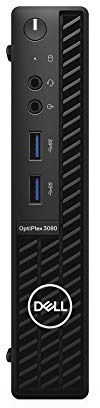 Dell OptiPlex 3080 Tiny Mini Micro MFF USFF PC Computer i5 10500T 16GB 256GB NVMe SSD Windows 11 Pro 3JVOS (Renewed)