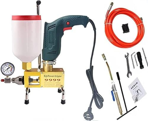 Máquina de lechada de Alta presión, Pistola de lechada de mortero eléctrica portátil, máquina de lechada para calafateo, para reparación de Fugas de Grietas de hormigón en Lech