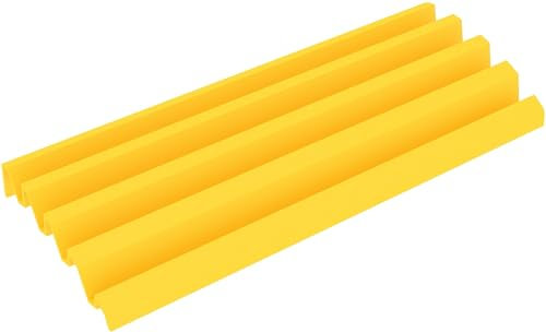 Feldherr Ablagebrett aus Kunststoff kompatibel mit Rummikub - 4 Slots - Halterung - Ablagebrett zum Aufbewahren von Rummikub Spielsteinen - 64680, Farbe:Gelb