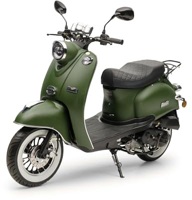 Motorroller 50 ccm Burnout MiniMe 2.0 Mattgrün 25 km/h