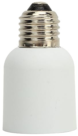 HELEVIA Adaptateur de Douille de Lumière E27 à E40, 2 Pièces, Résistance à la Chaleur Professionnelle, Empêche la Combustion, Adaptateur de Base D'ampoule LED 110 à 240V