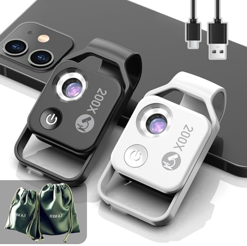 Nano Zoom 200x Magnification Clip-On Lens for iPhone - Mixed Pack