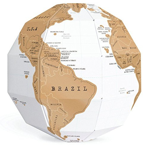 FaJoek Weltkarte Rubbeln, Scratch Map World, Rubbel Landkarte, Premium Geschenk für Reiseliebhaber, Schwarz, Glatt, 42.5 x 30 cm, Navigations- und thematische Karte