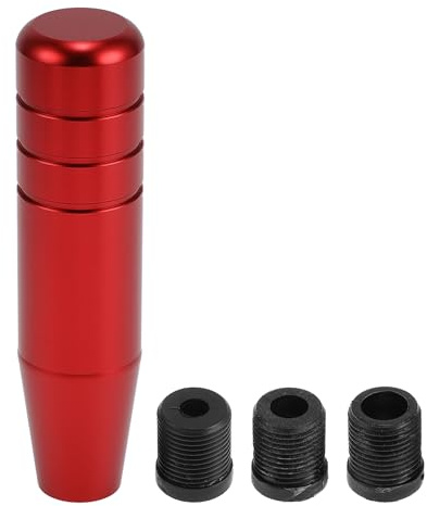 INFINAUTO Pomo De Cambio Rojo 1 Juego Con 3 Adaptadores De Aluminio